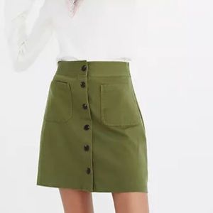 Madewell Station A Line Mini Skirt